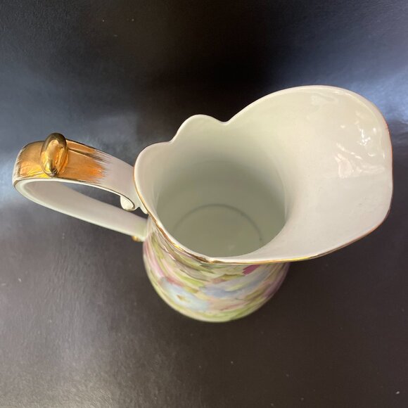 Skye McGhie Porcelain Pitcher-Morning Glory- 9” - Picture 4 of 5